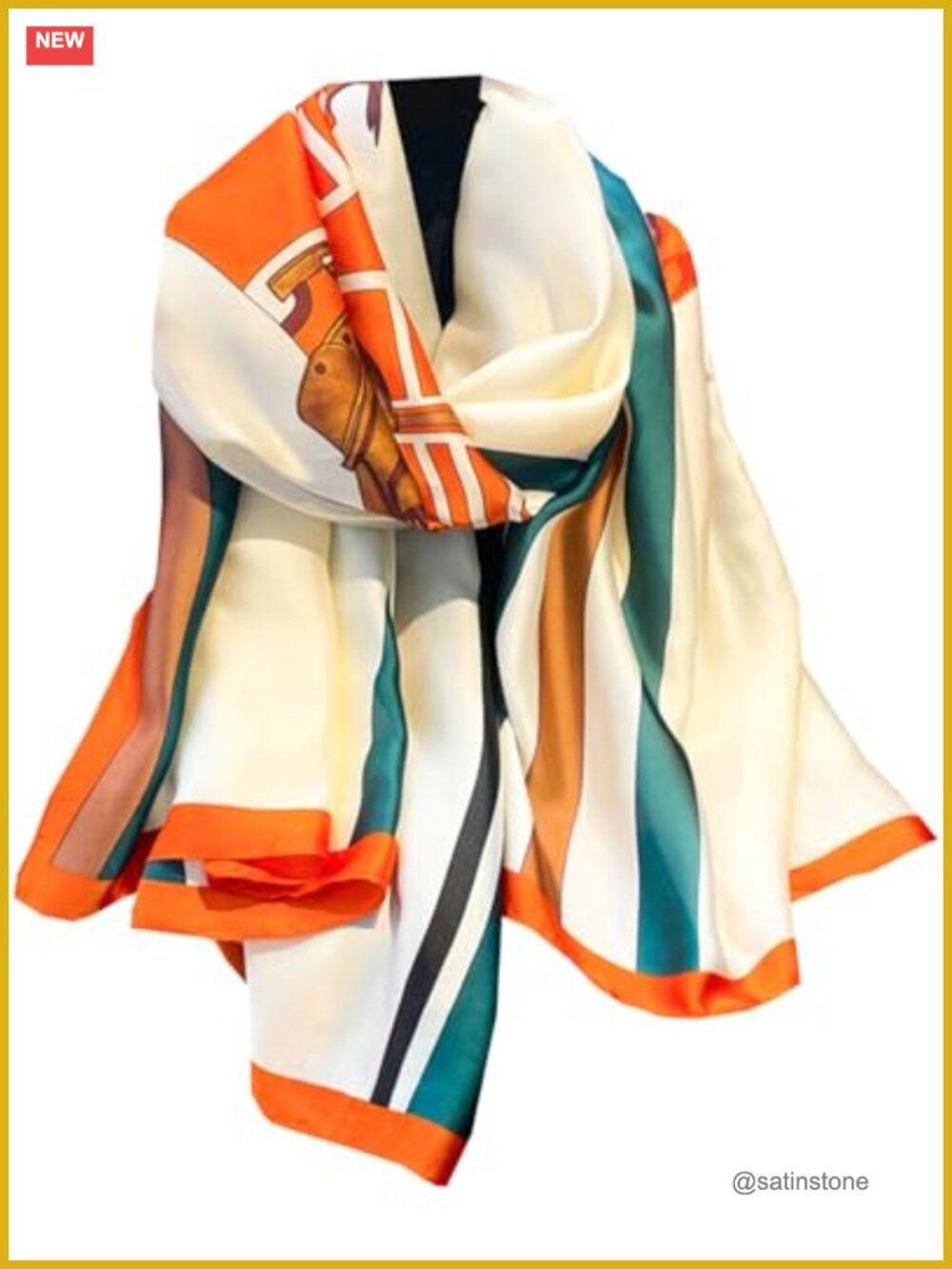 Silky Long Scarf Shawl Wrap for Women Dressy Lightweight Evening Formal